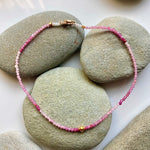 One of a Kind Ombre Rubies with 18K Gold Bracelets