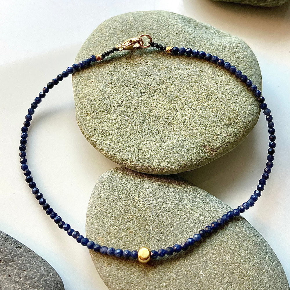 One of a Kind Sapphires with 18K Gold Bracelets