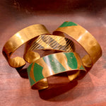 Upcycled Cymbal Metal Cuffs