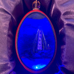 Pilgrim Monument Egg Ornament with LED Light