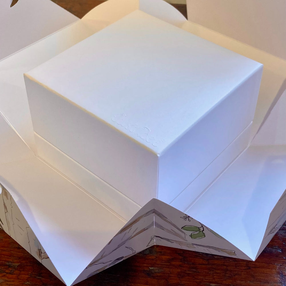 Just Bee White Birch Three Wick Candle Jardiniere Gift Set