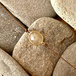 One of a Kind Natural Sapphire 14K Gold Bracelet