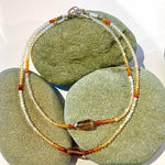 One of a Kind Faceted Fire Opal and Tourmaline Bracelets
