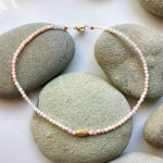 One of a Kind Pink Opals with 18K Gold Bracelets