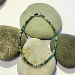 One of a Kind Faceted Square Cut Emerald Bracelets