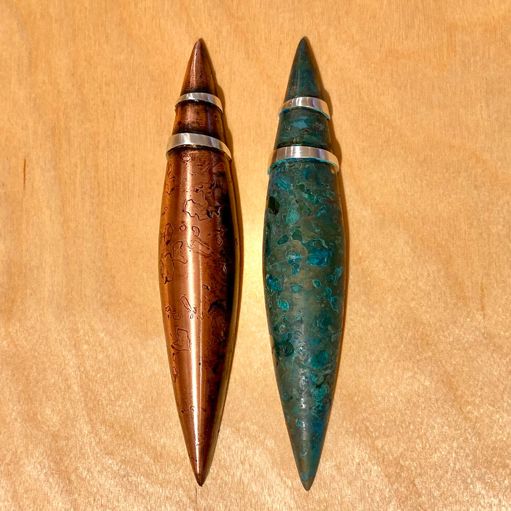 Etched Copper Mezuzahs