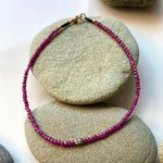 One of a Kind Rubies with Diamond and 18K Gold Bracelets