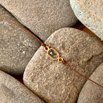 One of a Kind Green Sapphire 18K Gold Bracelet