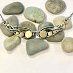 Winged Victory Sterling Silver Wire Pendant Necklace