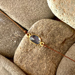 One of a Kind Ocean Blue Sapphire 18K Gold Bracelet
