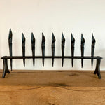 Flame Cup Wrought Iron Hanukkah Menorah