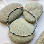 One of a Kind Ombre Sapphires with Diamonds and 18K Gold Bracelet