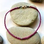 One of a Kind Rubies with Diamond and 18K Gold Bracelets