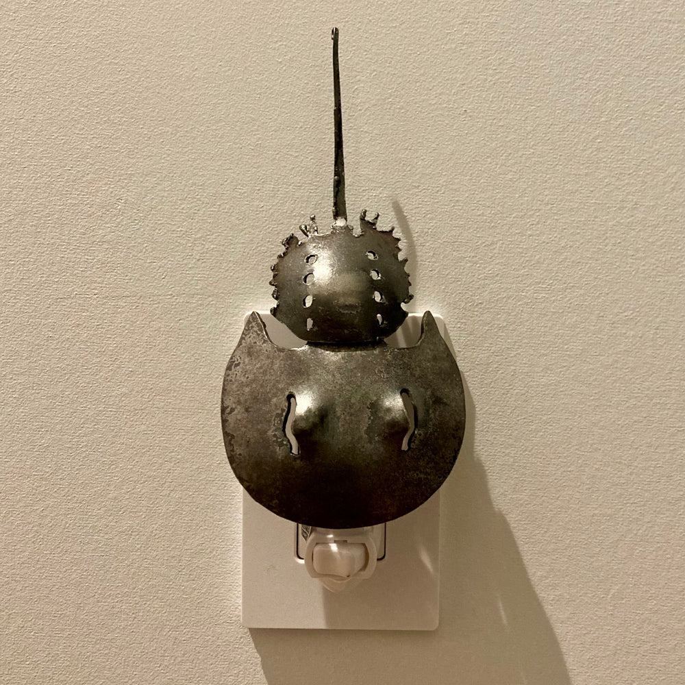 Wrought Iron Horseshoe Crab Night Light