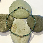 One of a Kind Faceted Square Cut Emerald Bracelets