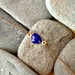 One of a Kind Lapis 18K Gold Bracelet