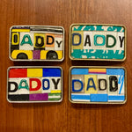 Daddy Upcycled License Plate Belt Buckle