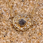 Foggy Night 14K Gold and Diamonds Necklace