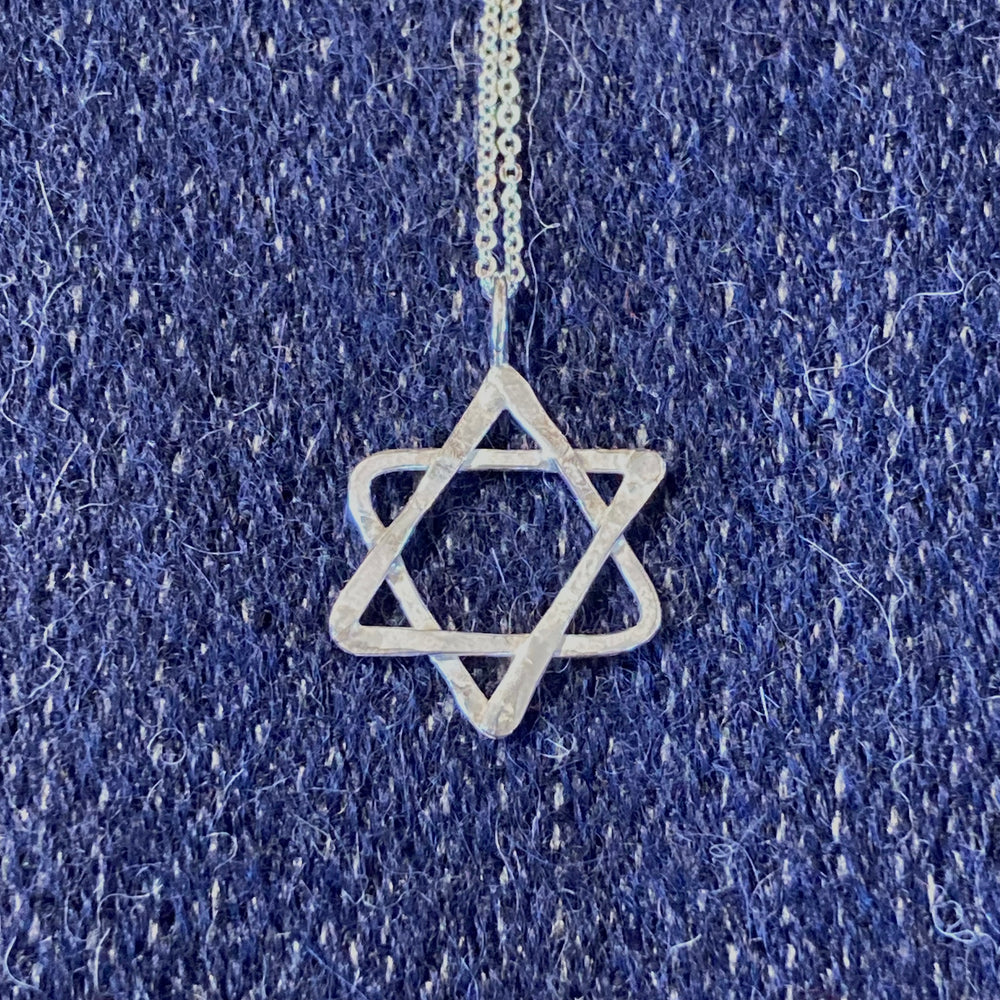 Sterling Silver Star of David Necklace