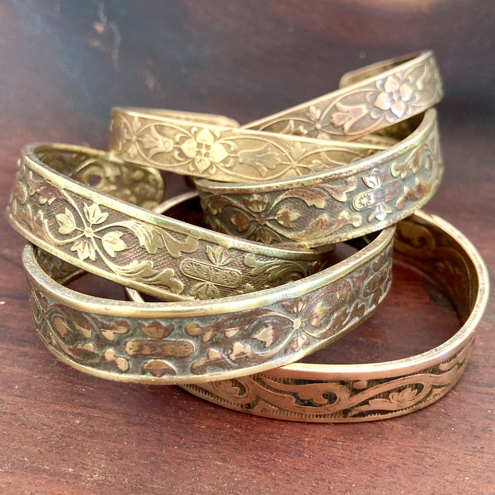 Upcycled Victorian Lamp Cuffs