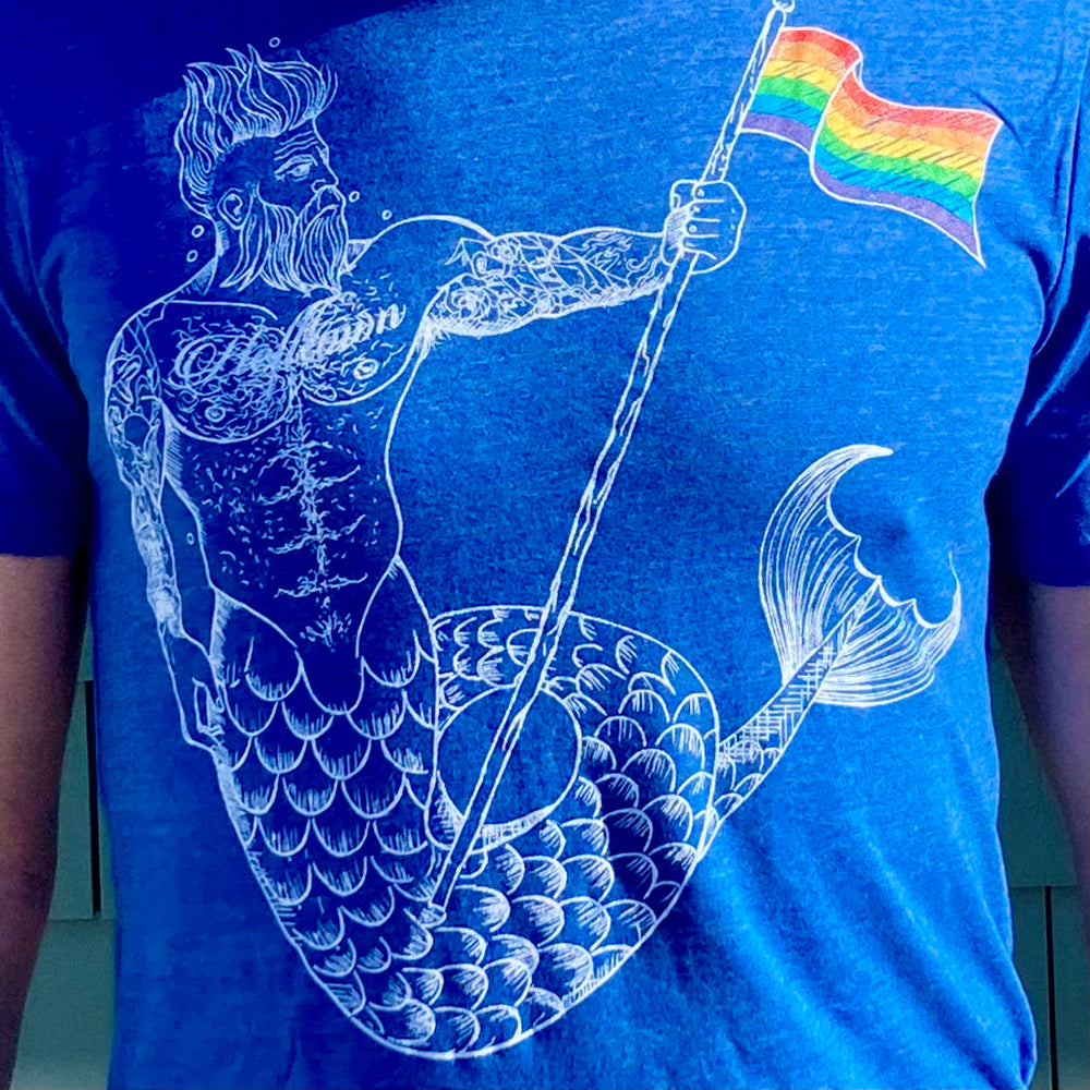 Rainbow Helltown Merman Tee Shirt