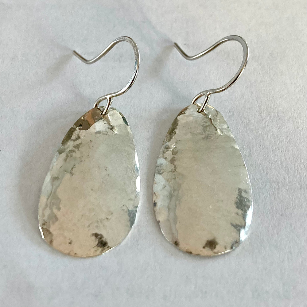 Sterling Silver Small Pebble Earrings