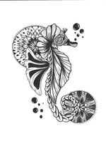 Sea Horse Card