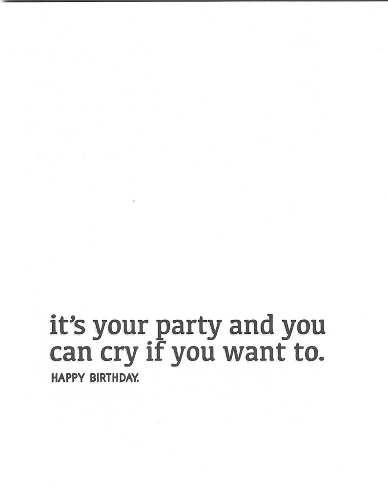 It's Your Party Birthday Card