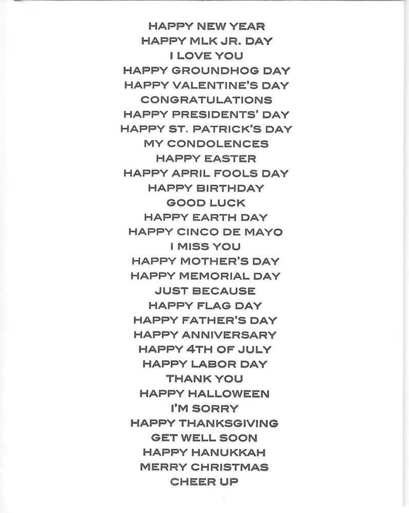 All Purpose Card