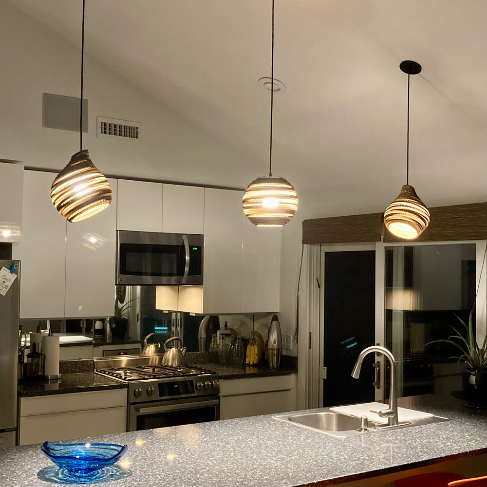Jupiter Recycled Cardboard Pendant Lights
