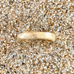 Carved 18K Gold Band Ring