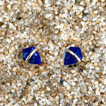 18K Gold Kite Post Earrings