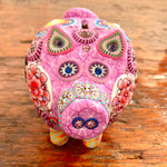Porcelain Piggy Banks Inlaid with Swarovski Crystals