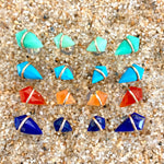 18K Gold Kite Post Earrings