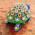 Porcelain Turtle Box Inlaid with Swarovski Crystals