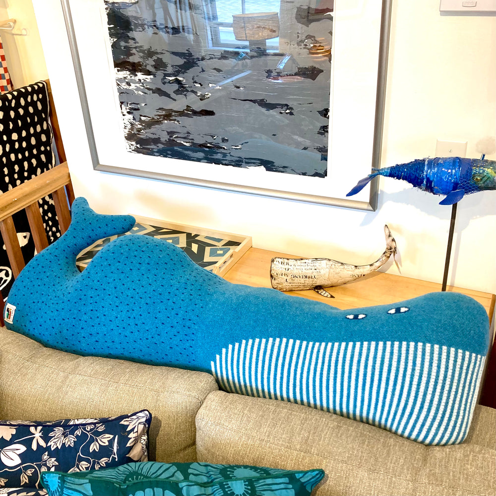 Lambswool Whale Bolster from England