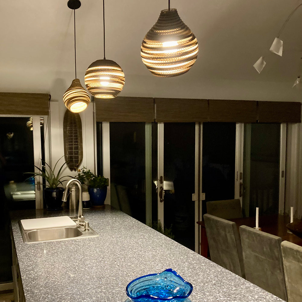 Jupiter Recycled Cardboard Pendant Lights