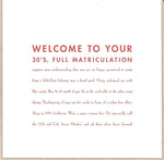 Welcome To Your 30s Birthday Card
