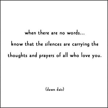 Dawn Dais "When There Are No Words" Card