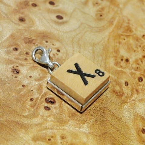 Scrabble Charm "X"