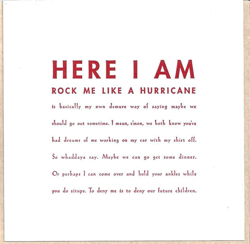 Here I Am Card