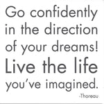 Thoreau "Go Confidently" Card