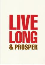 Live Long and Prosper Birthday Card