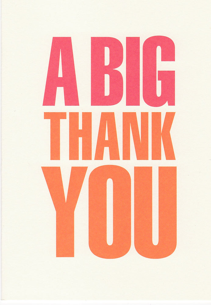A Big Thank You Thank You Card