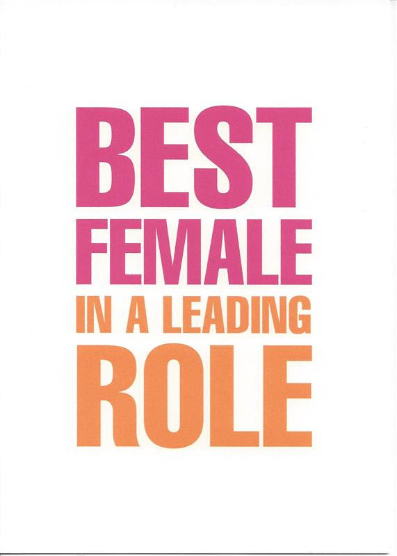 Best Female in a Leading Role Mothers Day Card