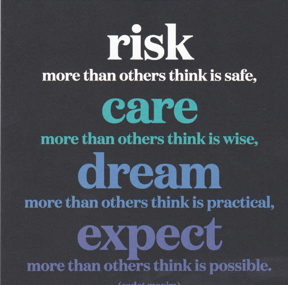 Cadet Maxim "Risk More than Others" Card