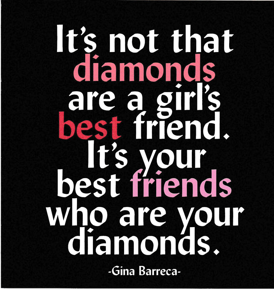 Gina Barreca "It's Not That Diamonds" Card