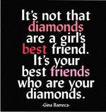 Gina Barreca "It's Not That Diamonds" Card