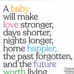 Francis Whiting Halsey "A Baby Will Make Love Stronger" Card