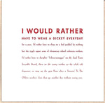 I Would Rather Card